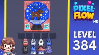 Pixel Flow Level 384 Solution Walkthrough