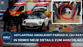 MÜNCHEN: Asylantrag abgelehnt! Afghane Farhad N. (24) rast in Demo! Neue Details zum