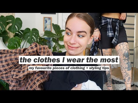 MY MOST WORN CLOTHES + sustainable wardrobe tips // *repeat outfits in center*