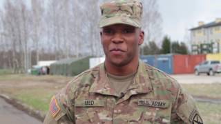 Sergeant Major of the Army visits Lielvārde, Latvia