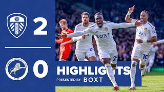 Highlights: Leeds United 2-0 Millwall | Gnonto and James goals!