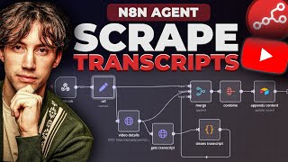 How to Scrape ANY YouTube Video Transcript with n8n! (full workflow)