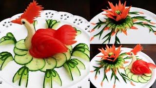 2 Creative Food Arts And Vegetable Platter Best Compilation Designs