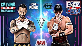 CM Punk Vs John Cena | RAW Superstars Collide