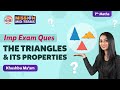 The Triangles and its Properties Class 7 Maths Important Questions & Solutions (Chapter 6) | BYJU'S