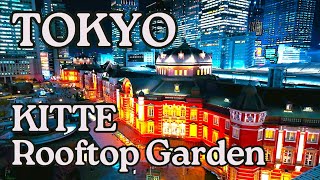 TOKYO 🇯🇵 Amazing view of Tokyo Station from above and it's free! | KITTE Rooftop Garden