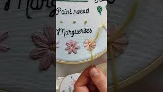 TUTO BRODERIE MARGUERITE DÉBUTANT