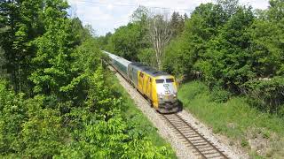 VIA Rail Train 84 (Sarnia-Toronto) at Limehouse Ontario, June 5/2021