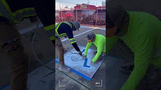 How to Paint Handicap Parking Spaces Professionally!