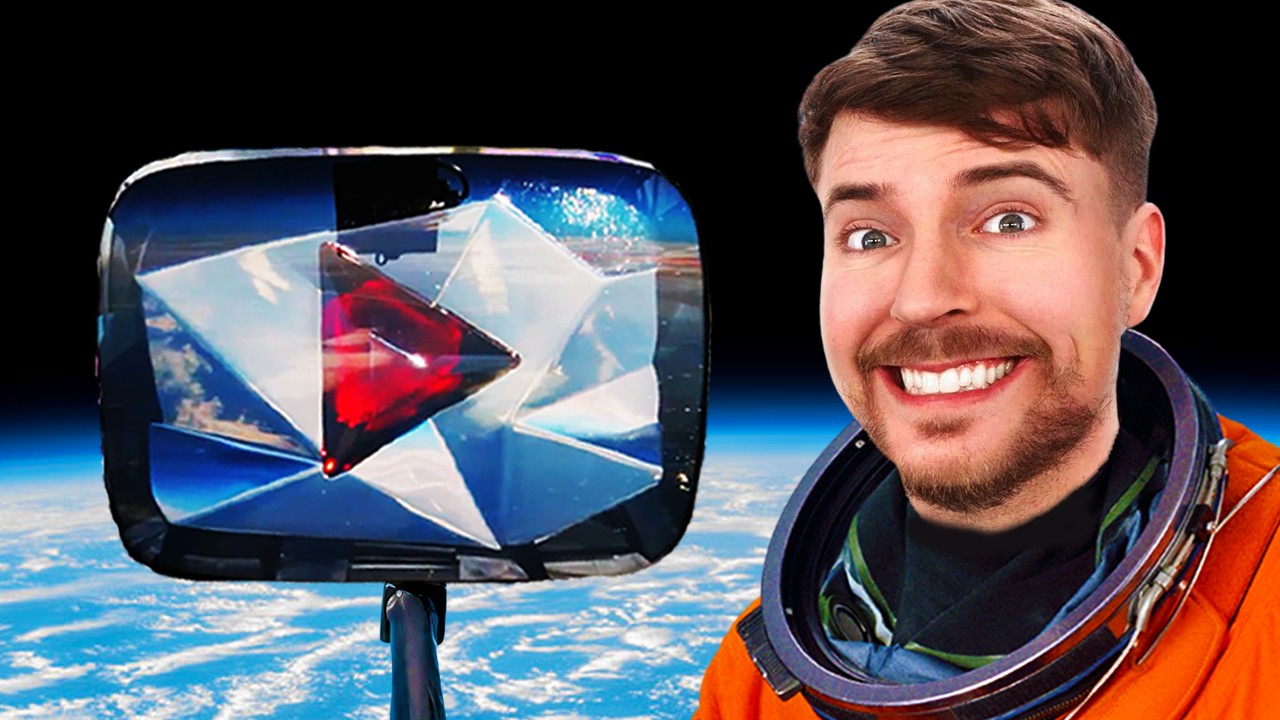 I Sent MrBeast's 100 Million Playbutton into Space