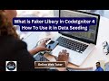 What is Faker Libary in CodeIgniter 4 & How To Use it in Data Seeding | Generate Large Set of Data