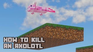 How To Kill An Axolotl in Minecraft [Softbody Simulation]