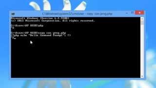 Running php program on command prompt using WAMP
