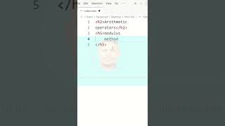 JavaScript Tutorial for Beginners / JavaScript learn /Arithmetic operators modulus tag