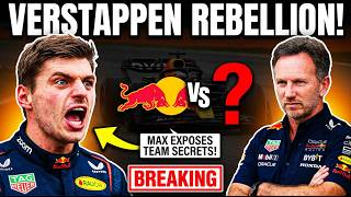 Max Verstappen DROPS BOMBSHELL on Red Bull in SHOCKING STATEMENT!