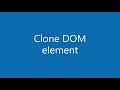 JavaScript How to copy an existing element of the site?
