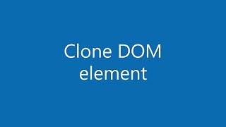 JavaScript How to copy an existing element of the site?