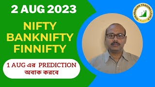 Nifty Prediction for Tomorrow & Banknifty Analysis 2 Aug | Finnifty Intraday Trading Levels