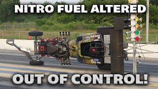 Nitro Fuel Altered Out Of Control | Drag Racing