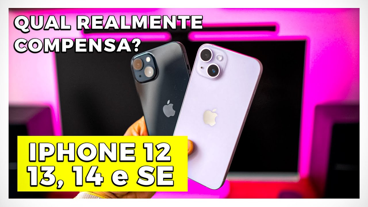 COMPARATIVO Iphone 12,13,14 E SE - YouTube