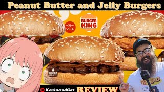 Spy Family Burger King Peanut butter \u0026 Jelly burger Review スパイファミリー