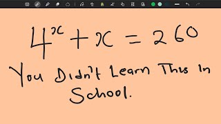 What School Never Told You About the Lambert W Function! || Olympiad Question