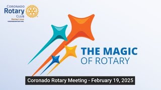 Coronado Rotary Meeting - February 19, 2025