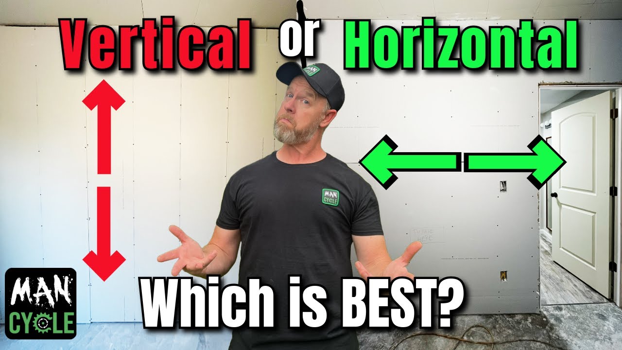 Horizontal Vs Vertical Drywall Installation Which Is Best Youtube