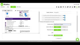 Utility Billing Parsing - Wattics energy and air analytics platform