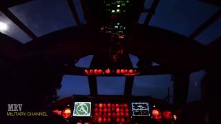 amazing: Aircraft operating system B-52 a very sophisticated || night flight