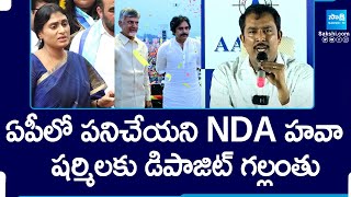 AP ఎగ్జిట్ పోల్స్ 2024 | APలో NDA వేవ్ పనిచేయడం లేదు | 2024లో YSRCP విజయం | వైఎస్ షర్మిల @SakshiTV