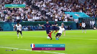 PES 2021 - UEFA EURO 2020 - Group F Match 12 - Germany  vs France LIVE on PS5