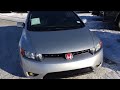 pre owned 2007 honda civic 2dr coupe ex in silver alberta