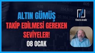 ALTIN, GÜMÜŞ, PLATİN, PALADYUM YORUMLARI | BU SEVİYELERE DİKKAT! | 08 OCAK