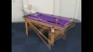 BCE Lay Flat Pool Table CP-6AG / CP-5AG www.topofthecue.com