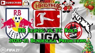 RB Leipzig vs. 1. FC Koln | 2020-21 German Bundesliga | Predictions FIFA 21