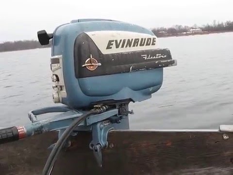 1956 Evinrude Fleetwin 7.5hp Outboard Motor - YouTube