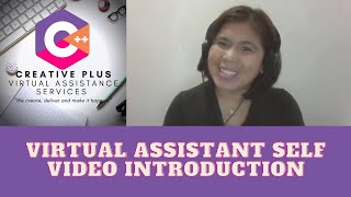 Virtual Assistant Self video introduction by Catherine Sebastian