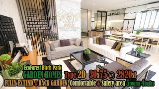 GARDEN HOMES Type 2D 30x75 BIRCH PARK 2-Storey Terrace House ECO FOREST SEMENYIH [HOUSE TOUR]