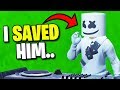 I SAVED The Marshmello Concert.. (Fortnite)