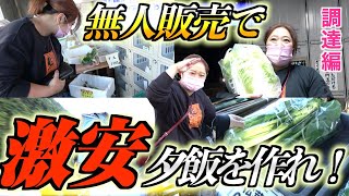 【主婦の味方】自転車爆走3時間！無人販売所の激安食材だけで夕飯作りに挑戦！