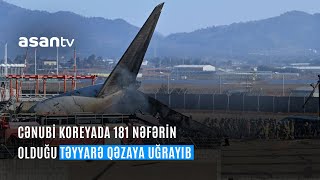 Cənubi Koreyada sərnişin təyyarəsi qəzaya uğrayıb