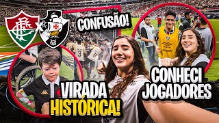 VIRADA HISTÓRICA 2 FLUMINENSE X 1 VASCO DENTRO DO CAMPO, CONHECI JOGADORES (cano, payet…)!🔥⚽️😱