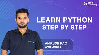 Learn Python step by step | Python for Beginners | Learn Python Programming | Great Learning