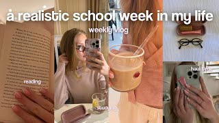 a realistic school week in my life (studying,getting my nails done,hauls..)