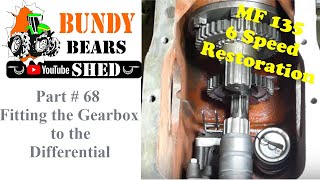 Massey Ferguson 135 6 Speed Restoration # 68 Fitting the Gearbox to the Diff