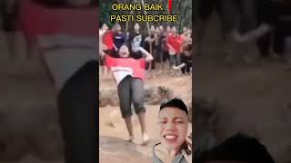 CEWEK CANTIK JATUH DI TERTAWAIN ❗😭😭😭 #shorts #funny #ytshorts #cewekcantik