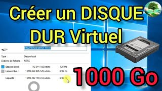 Créer un Disque Dur virtuel de 1 To (1000 Go)