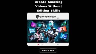 Create Amazing Videos Without Editing Skills – Pictory AI Tutorial In Tamil#videoediting #pictoryai