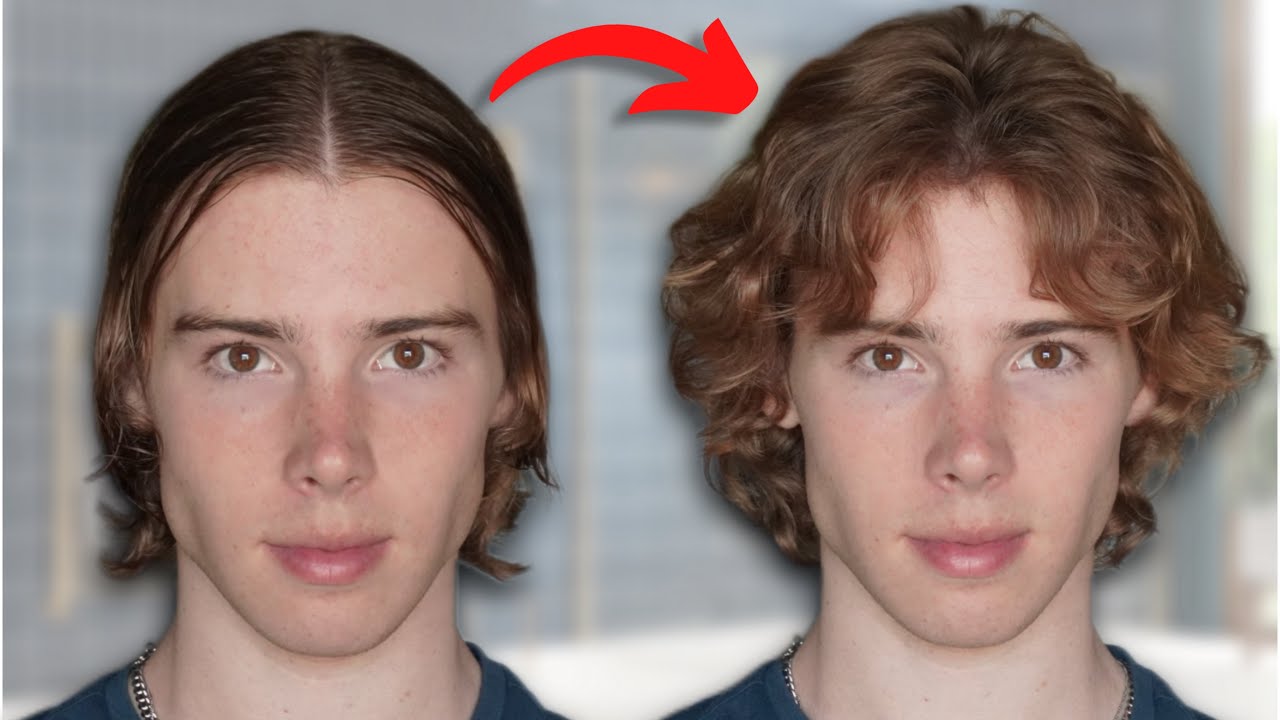 How To Style A Middle Part Youtube